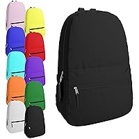 10 Pack Classic Backpacks in Assorted 10 Colors - Wholesale Bulk Bookbags for Kids, Ideal for Schools, Charities, and Organizations Seeking Durable and Reliable Backpacks