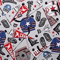 Mook Fabrics Flannel PRT Hockey, Grey 15 Yard Bolt