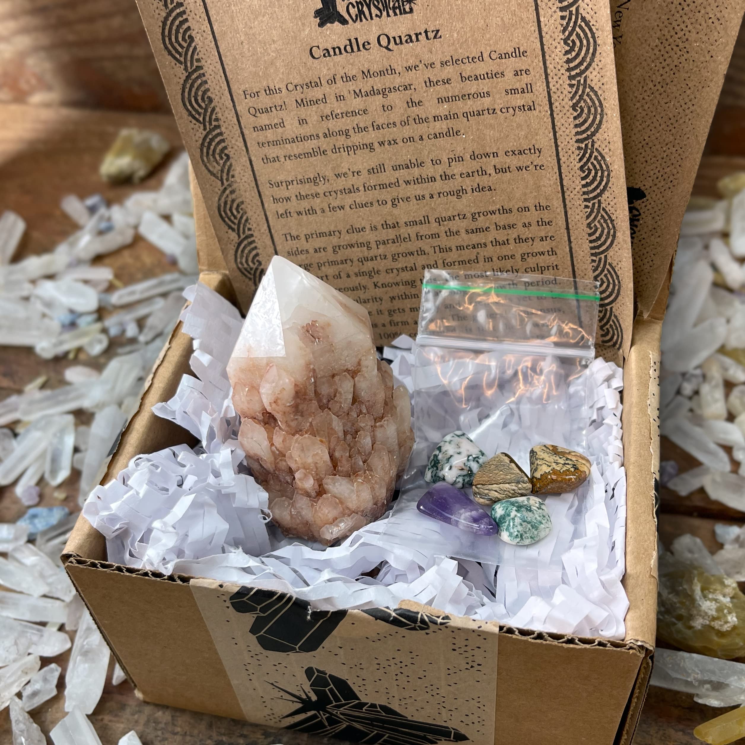 Crystal of the Month Subscription Box - Crystal Meditation - Crystal Decorations - Crystal Gifts - Crystal Collectors - Healing Crystals