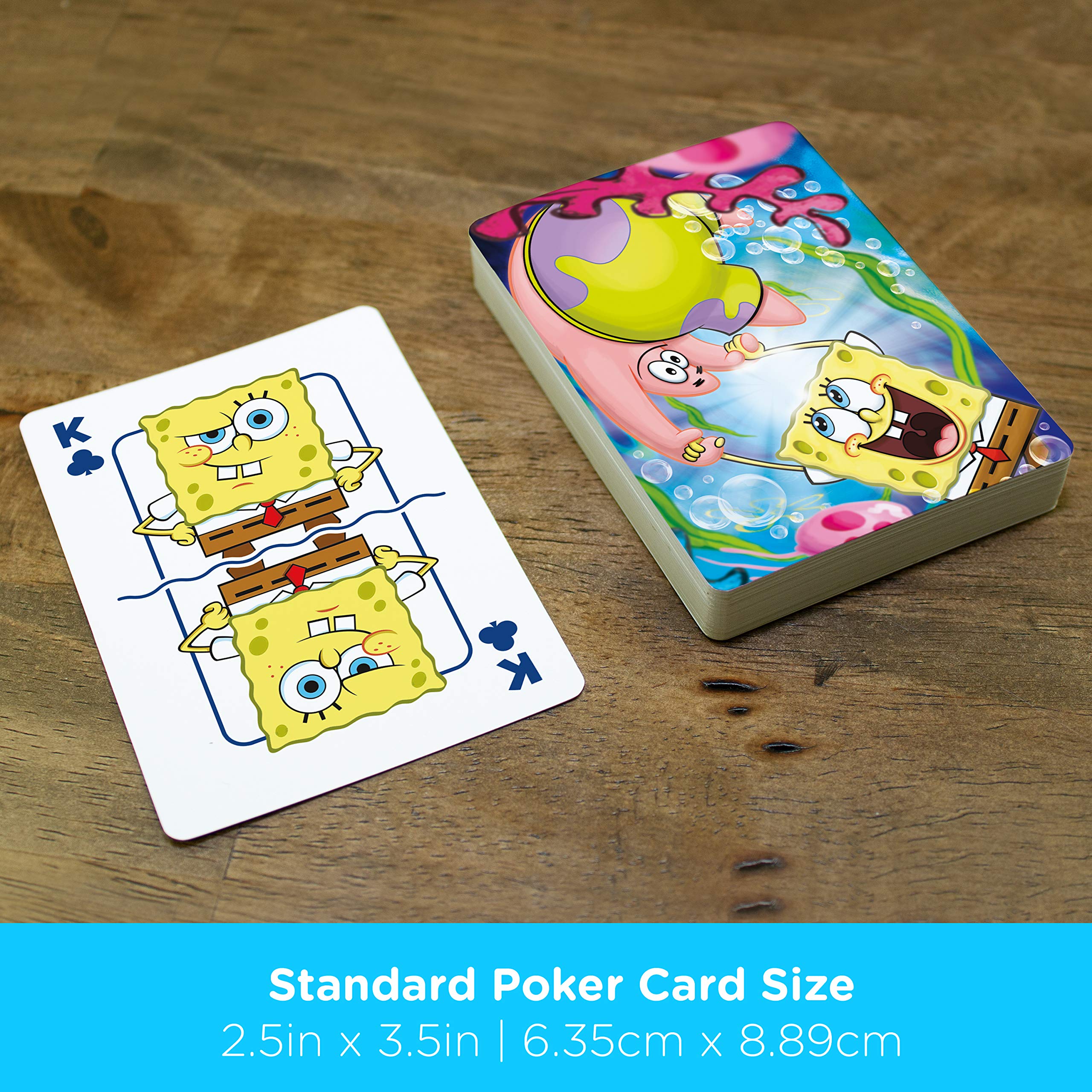AQUARIUS SpongeBob Playing Cards - SpongeBob SquarePants Cast Deck of Cards for Your Favorite Card Games - Officially Licensed SpongeBob Merchandise & Collectibles
