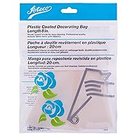 Ateco Plastic Coated Canvas Decorating Bag, 8-Inch, Reusable, Made in USA