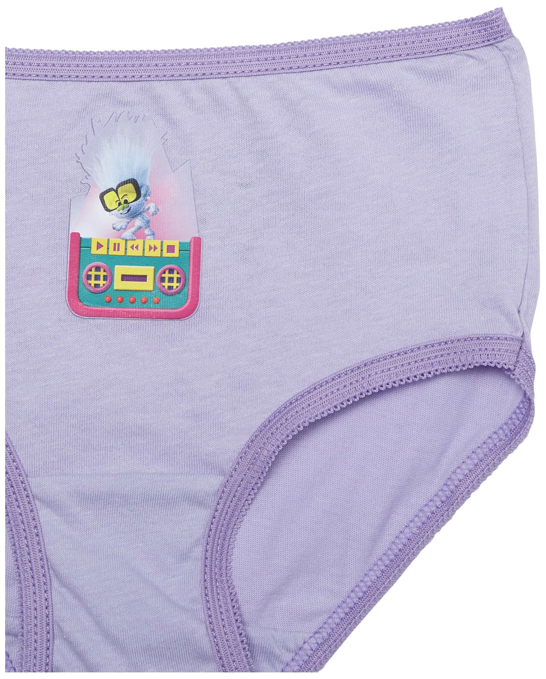 Universal Girls 100% Combed Cotton Trolls Panties with Poppy, Branch, Guy Diamond & More in Sizes 2/3t, 4t, 4, 6, 8