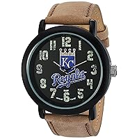 Game Time Men's MLB-TBK-KC Throwback Analog Display Japanese Quartz Beige Watch