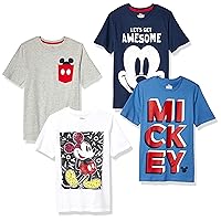 Amazon Essentials Disney | Marvel | Star Wars Boys and Toddlers' Short-Sleeve T-Shirts (Previously Spotted Zebra), Multipacks