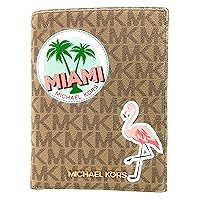 Michael Kors Jet Set Travel Passport Wallet Miami Flamingo