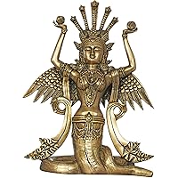 Naga Kanya (The Snake Woman) - Brass Statue - Color Natural Brass Color