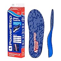 Powerstep Pinnacle Plus Ball of Foot Pain Relief Orthotics - Shoe Inserts for Metatarsalgia, Arch Support, and Morton's Neuroma Pain Relief - Shoe Insoles with Metatarsal Pad (M 10-10.5, F 12).