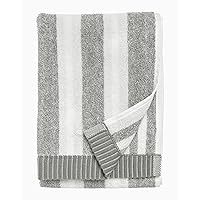 Kaksi Raitaa Terry Cotton Guest Towel (Grey) – Nimikko & Ujo Patterned Guest Towels – 20 in x 12 in