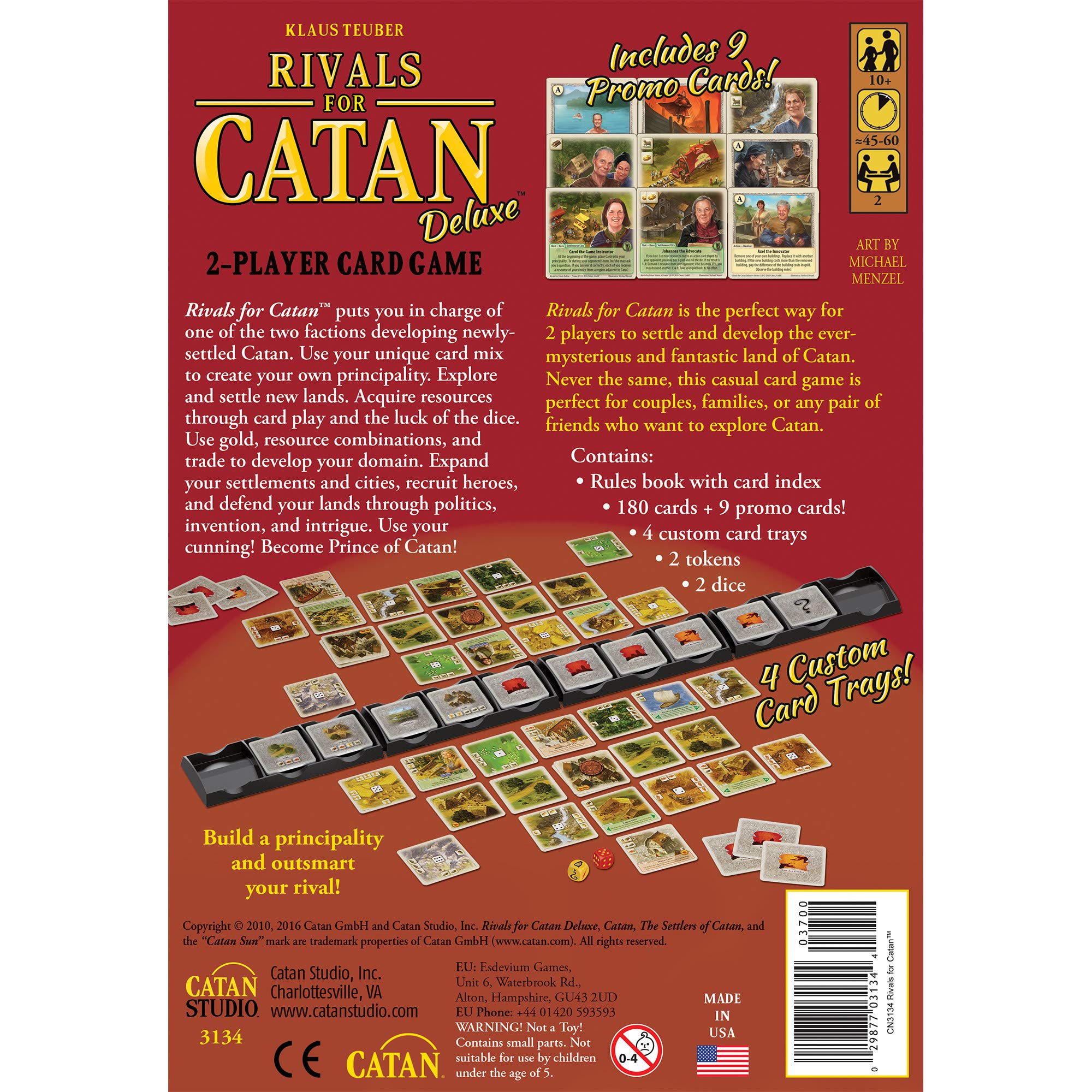 Rivals for CATAN Card Game DELUXE EDITION | Civilization Building Strategy Game | Family Game for Adults and Kids | Ages 10+ | 2 Players | Average Playtime 45-60 Minutes | Made by CATAN Studio