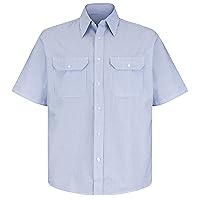 Red Kap Men's Tall Size Short Sleeve Deluxe Uniform Shirt