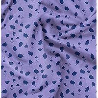 Soimoi Japan Crepe Satin Purple Fabric by The Yard - 54 Inch Wide - Florals Print Fabric - Elegant and Timeless Patterns for Fashion and Home Decor Printed Fabric