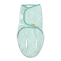 SwaddleMe Luxe Perfect Temp Swaddle with 100% Organic Cotton - Small/Medium, 1 Pack, Basket Weave, 0-3 Months
