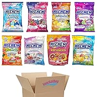 Hi Chew 8 Variety Pack, Fantasy, Berry, Fruit Combos, Superfruit, Plus Fruit, Yogurt, Infrusions, Tropical (Pack of 8)