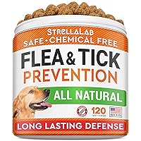 Natural Flea and Tick Chews for Dogs - Dog Flea & Tick - Flea Chewable Pills for Dogs - All Breeds and Ages - Made in USA Flea and Tich Remover Supplement