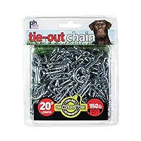 Prevue Pet Products 2117 Heavy-Duty 20' Tie-Out Chain,Silver