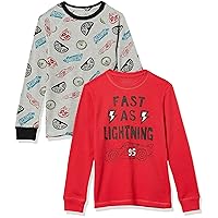 Amazon Essentials Disney | Star Wars Boys and Toddlers' Long-Sleeve Thermal T-Shirts (Previously Spotted Zebra), Pack of 2