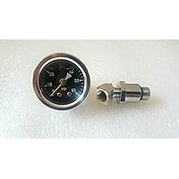 60 PSI Oil Pressure Gauge with Adapter Fitting for Shovelhead & Big Twin EVO