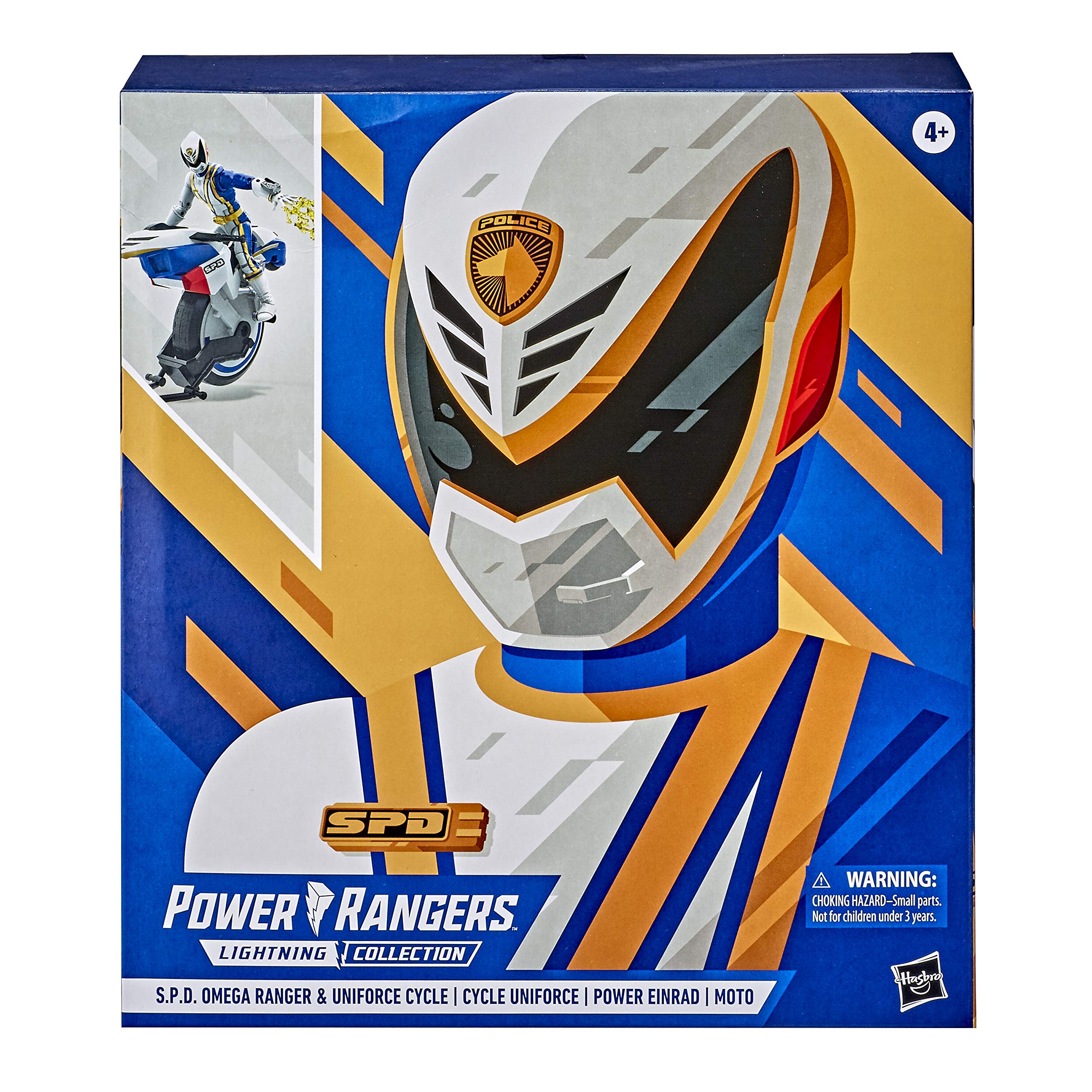 Power Rangers Lightning Collection S.P.D. Omega Ranger and Uniforce Cycle Vehicle 6-Inch Collectible Figure Toy (Amazon Exclusive)