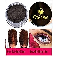 Itay Beauty Hair & Brow Building Keratin Fiber Dark Brown 5 Gr (Not Includes Brow Wax)