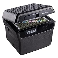 Water, Fire Resistant File Safe with Digital Lock, 0.66 Cubic Feet, FHW40300, Large, Charcoal Grey