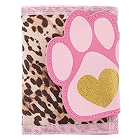 Stephen Joseph, Kids Unisex Wallet, Toddler Wallet for Boys and Girls with Applique Designs, Screen Printed Wallet with Zippered Coin Pocket, Leopard