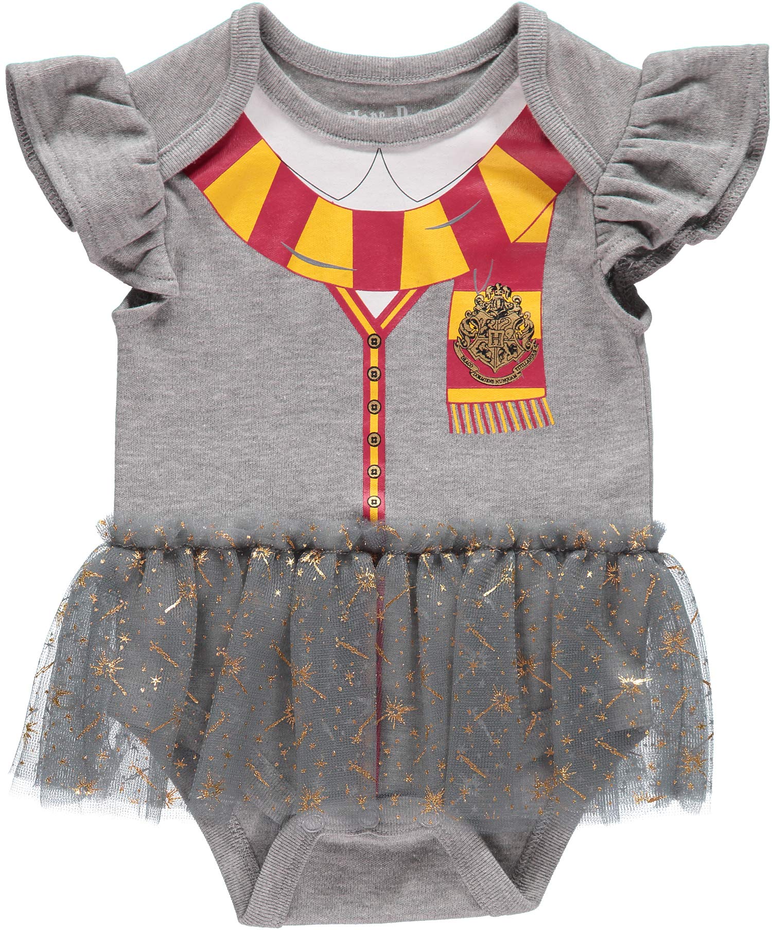 Harry Potter Baby Girl's Creeper Tutu Short Sleeve Baby Bodysuit