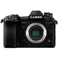 PANASONIC LUMIX G9 4K Digital Camera, (DC-G9KBODY) (Black)
