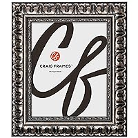 Craig Frames Bravado Ornate, 21x24 Picture Frame, Antique Silver