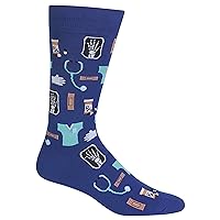 Hot Sox Men's Fun Occupation & Dad Crew Socks-1 Pair Pack-Cool & Funny Father's Day Gifts