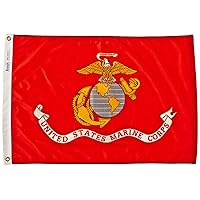 Annin Flagmakers U.S. Marine Corps Military Flag USA-Made to Official Specifications, Officially Licensed, 2 x 3 Feet (Model 439004)