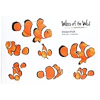 Clownfish Wall Decals Fish Wall Stickers Individual Stickers - Place As You Wish (Total Panel Size is 14 in. x 10 in. Individual Fish Sizes Vary)