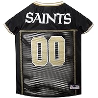 NFL New Orleans Saints Dog Jersey, Size: Medium. Best Football Jersey Costume for Dogs & Cats. Licensed Jersey Shirt