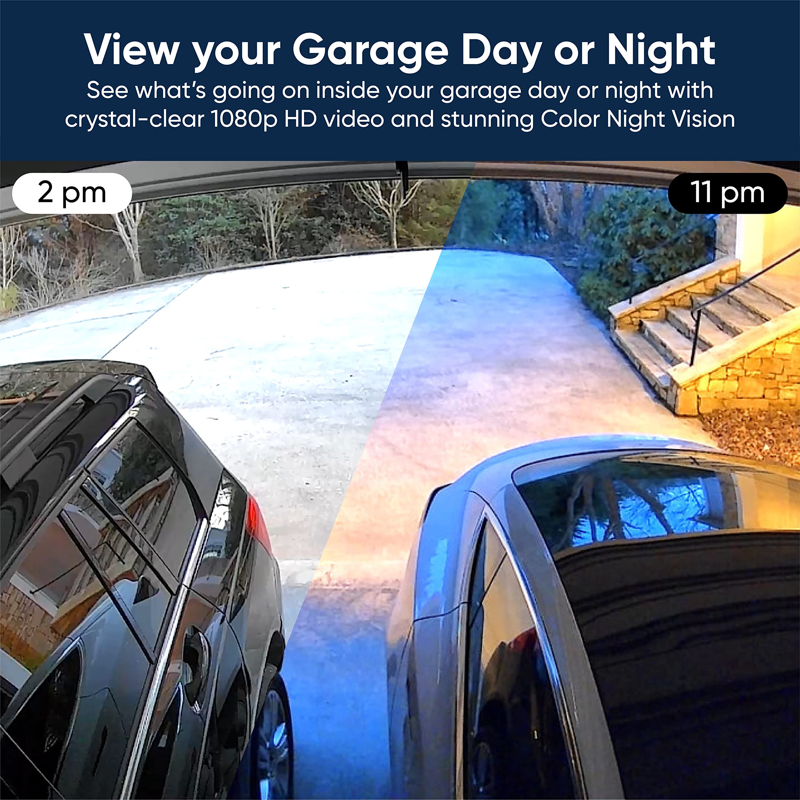 Wyze Smart Garage Door Opener w/built-in HD Video, Remotely Control Garage Door, 1080p HD Video w/Color Night Vision, Two-Way Audio
