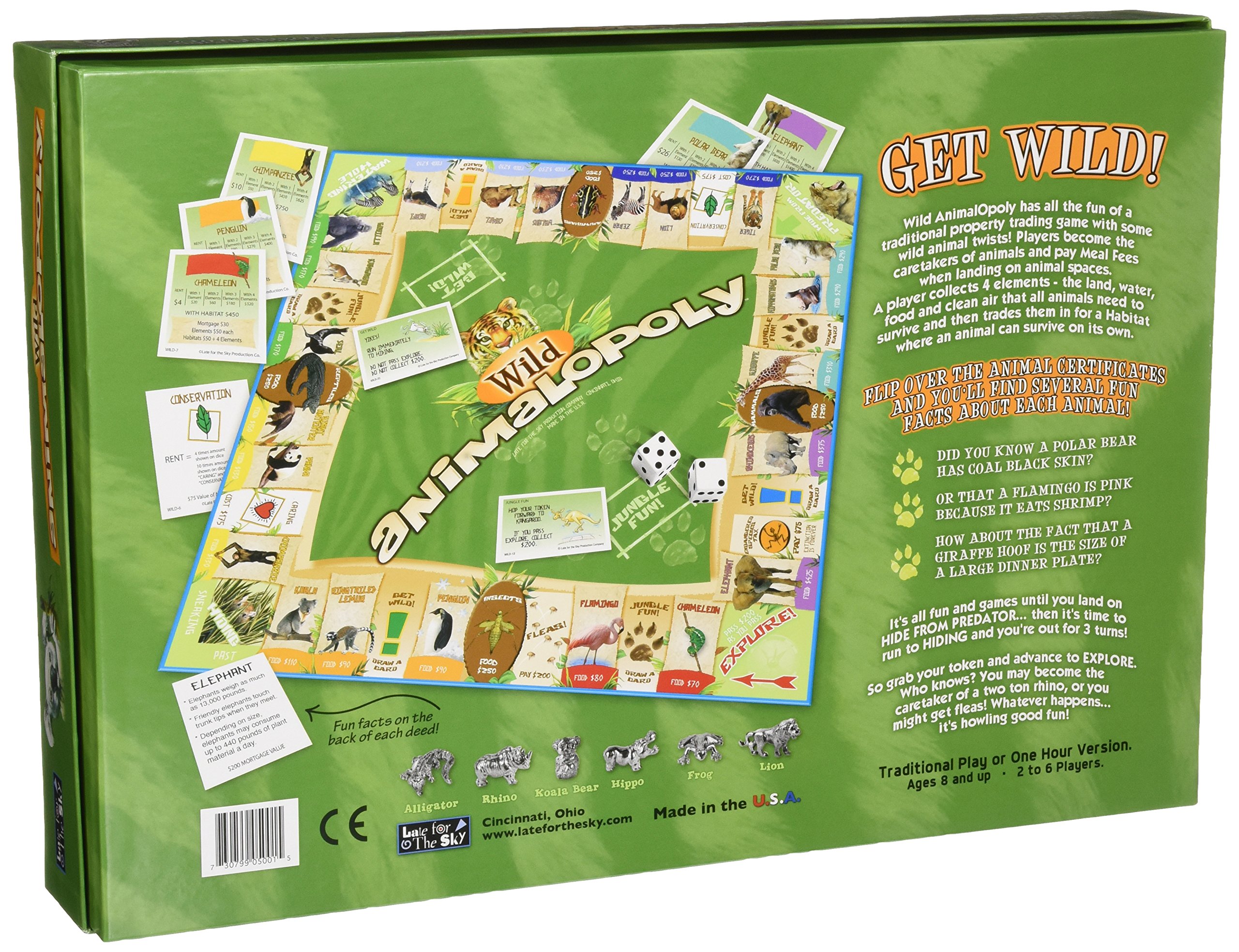 Late for the Sky Wild Animalopoly, Green