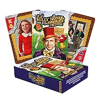 Aquarius Willy Wonka Playing Cards - Willy Wonka Themed Deck of Cards for Your Favorite Card Games - Officially Licensed Willy Wonka Merchandise & Collectibles