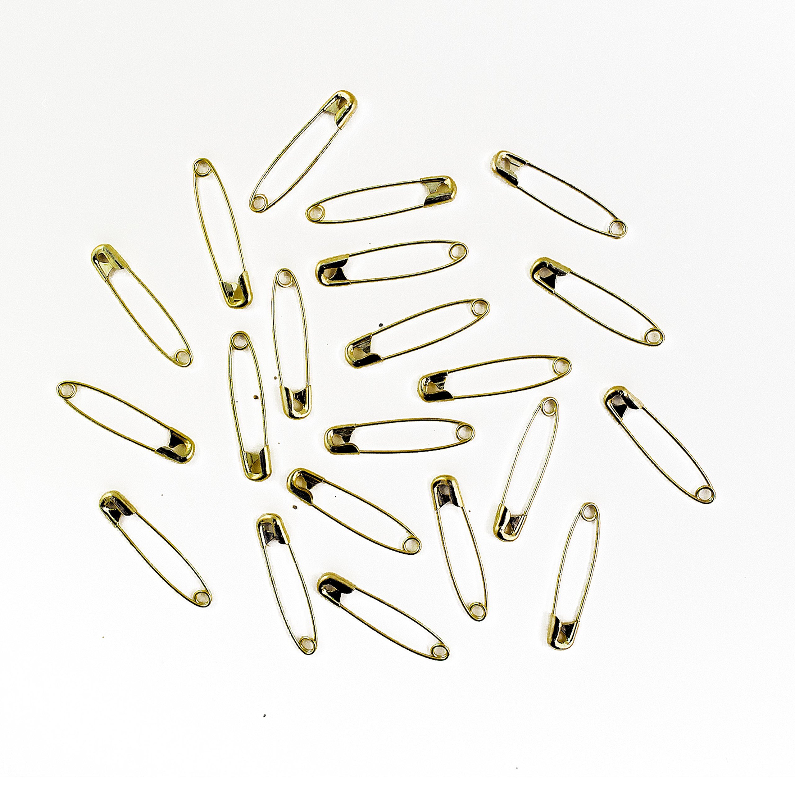 Gold Safety Pins Bulk Size 2-1.5 Inch 1440 Pieces Premium Quality