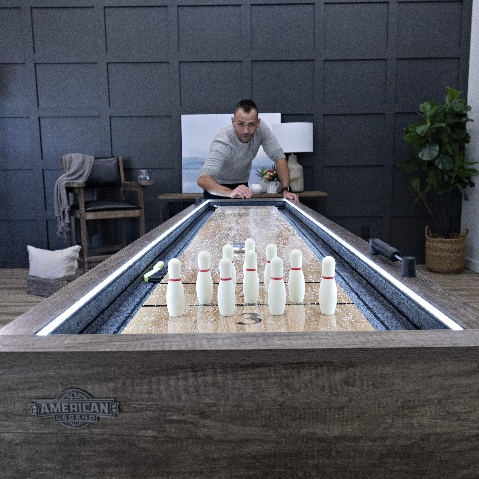 American Legend LED Light Up Shuffleboard Tables - Stonebridge and Kirkwood Models Available