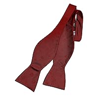 LUTHER PIKE SEATTLE Bow Ties For Men - Mens Woven Self Tie Bowties For Men Bowtie Stripes Tuxedo & Wedding Striped and Solids Bow Tie