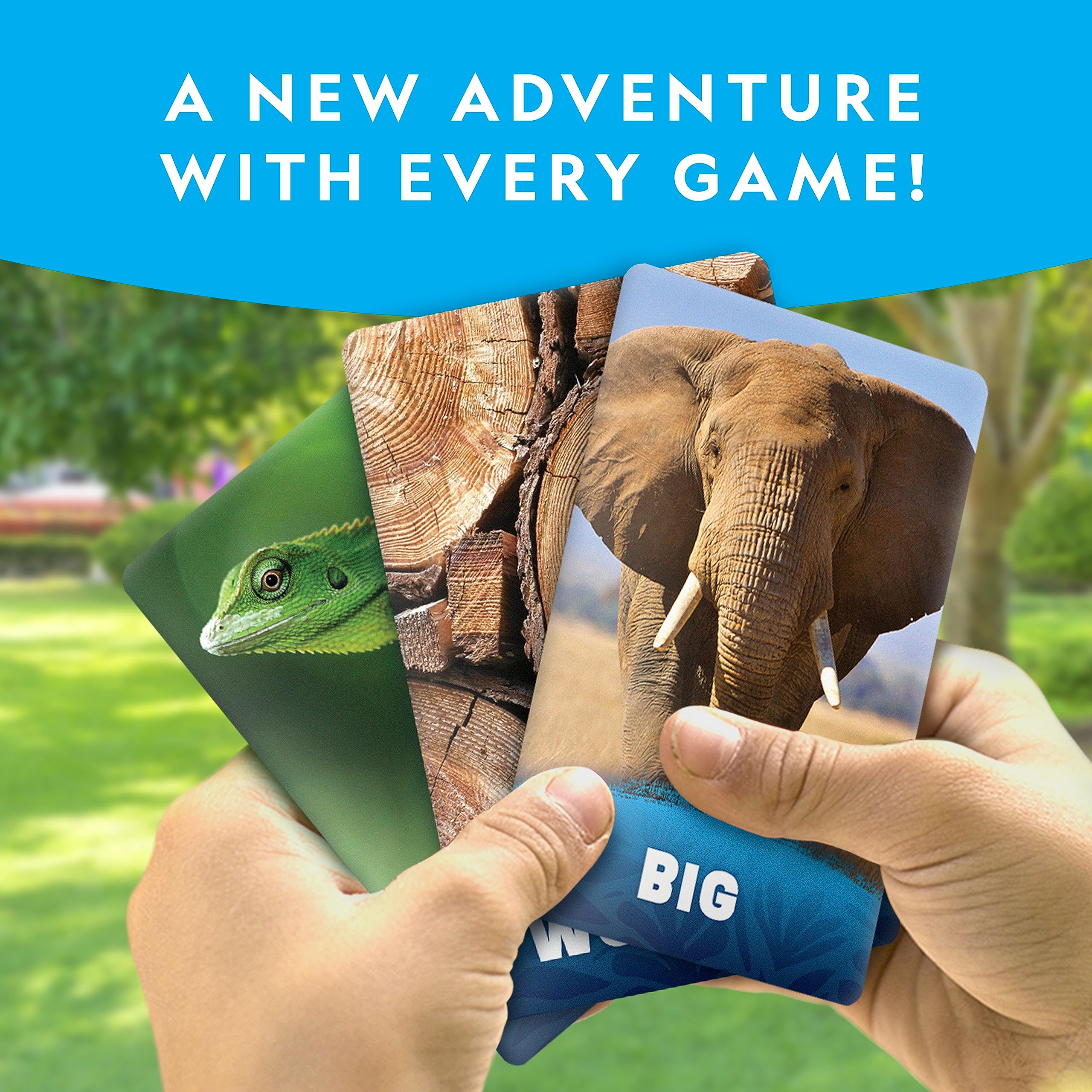 NATIONAL GEOGRAPHIC Scavenger Hunt for Kids Card Game - Seek & Match Objects from 40 Jumbo-Sized Cards, Camping Games, Activities for Toddlers, Car Game, Kids Outdoor Activities, Stocking Stuffers