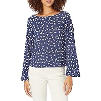 William Rast Women's Carly Bell Sleeve Top with Button Detailing