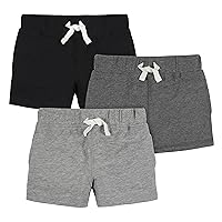 Gerber Baby Boys' Toddler 3-Pack Pull-on Knit Shorts
