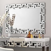 Art Decorative Wall Mirror - Large Rectangular Venetian Mirror for Living Room Bedroom Wall Decor 39.3