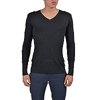 Just Cavalli Men's Gray 100% Wool V-Neck Long Sleeve Sweater US L IT 52