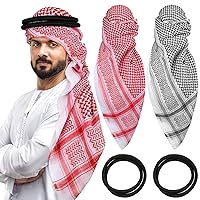 VALICLUD Arabic Men Cover Shawls Scarf Middle East Keffiyeh Arabia
