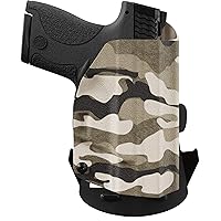 We The People Holsters - Tan Camo - Outside Waistband Open Carry - OWB Kydex Holster - Adjustable Ride/Cant/Retention