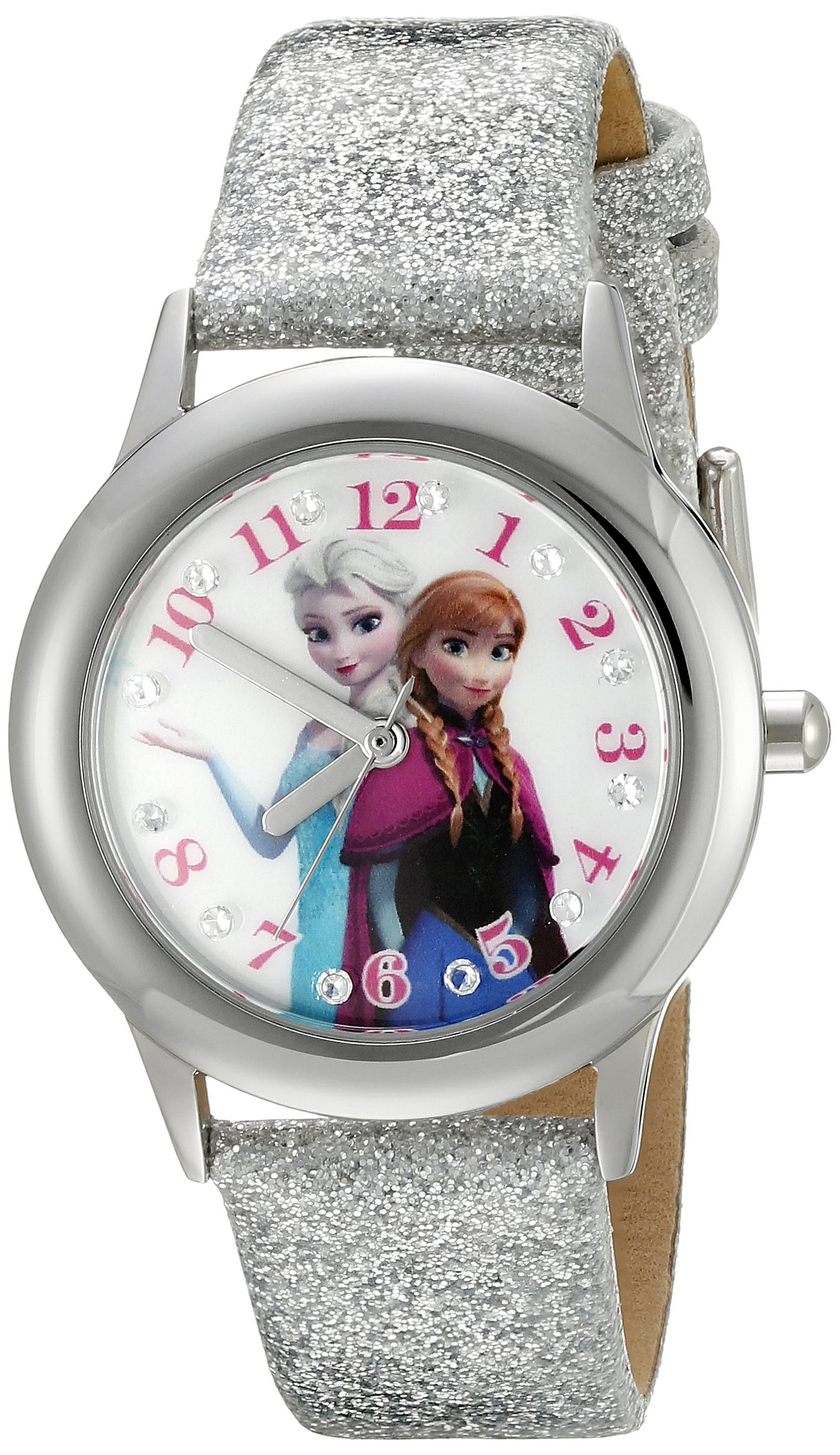 Disney Frozen Kids' Stainless Steel Time Teacher Analog Quartz Strap Watch