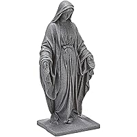 EMSCO Group Virgin Mary Statue – Natural Appearance – Made of Resin – Lightweight – 34” Height