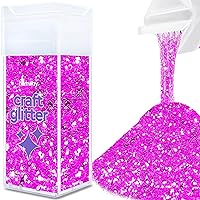 Hemway Craft Glitter Shaker 130g / 4.6oz Glitter for Arts, Crafts, Resin, Tumblers, Nails, Painting, Decoration, Festival, Cosmetic, Body - Extra Chunky (1/24