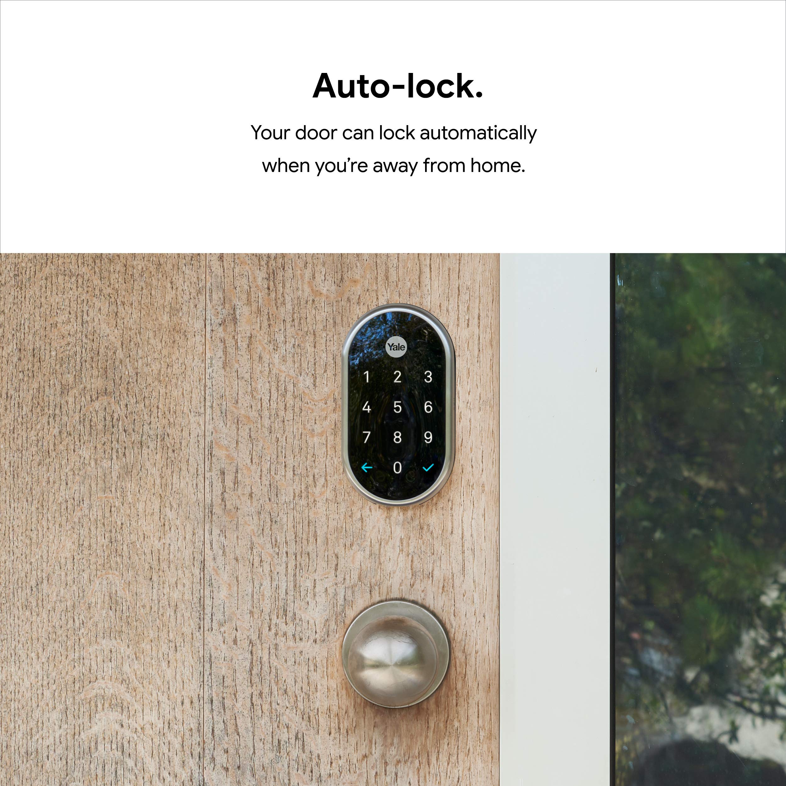 Google Nest x Yale Lock - Tamper-Proof Smart Lock for Keyless Entry - Keypad Deadbolt Lock for Front Door - Works with Nest Secure Alarm System - Oil Rubbed Bronze