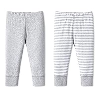Lamaze Baby Super Combed Natural Cotton Pull on Jogger Pants, 2 Pack